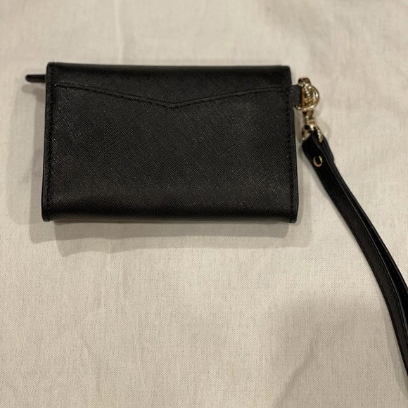 Honey Perforated Saffiano Leather Wristlet - Picture 9 of 9